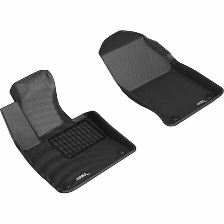 3D MAXPIDER Kagu 1st Row Floor Liners for 2019-2021 Volvo S60, Black L1VV03511509